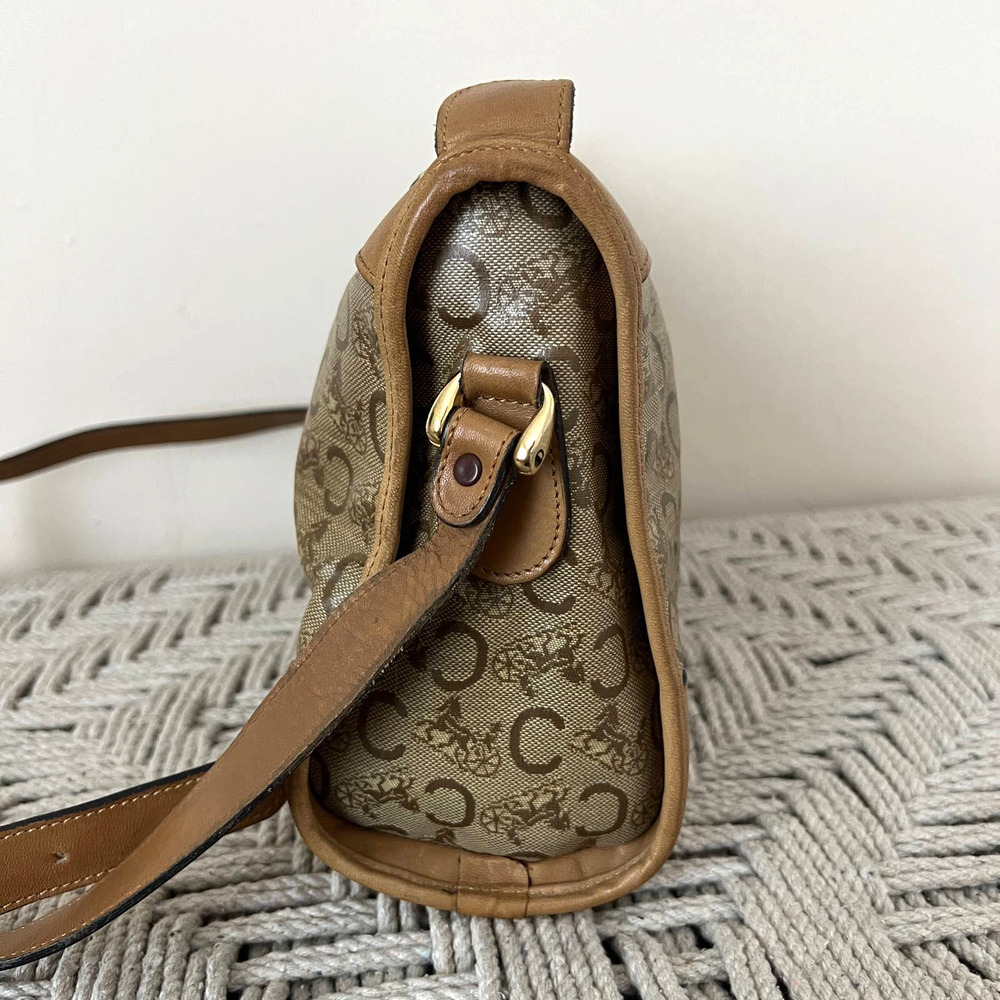 Celine Macadam Diffusion Tan Canvas And Leather C… - image 7